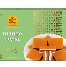 Bhikharam Chandmal Mango Twist Sweets   Pack  250 grams